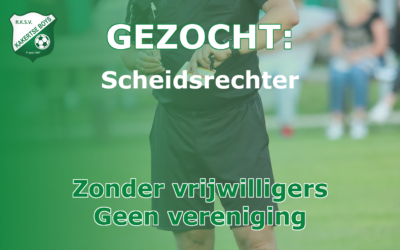 OPROEP: Scheidsrechter gezocht voor 2de elftal.